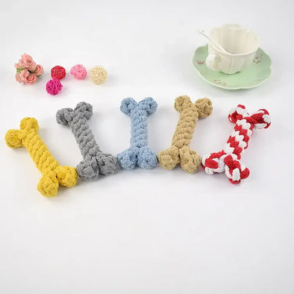 Dog Toy Teeth Chew Carrot Knot Rope Ball Braided Cotton Rope Interactive Toys Training Durable Bite Resistant Puppy Pet Supplies