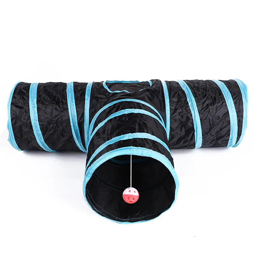 Cat Tunnel Pet Supplies Cat S T Pass Play Tunnel Foldable Cat Tunnel Cat Toy Breathable Drill Barrel for Indoor loud paper