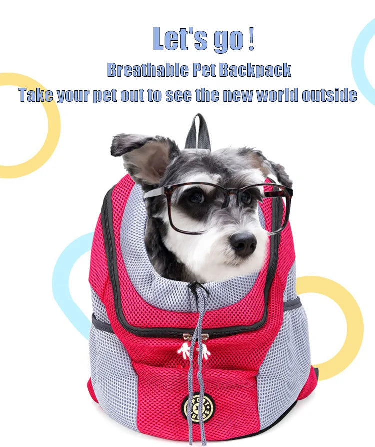 Pet Dog Carrier Bag Puppy Carriers Backpack For Dogs Travel Breathable Dog Bag Outdoor Dog Carrier Bag Pet Carrying Supplies