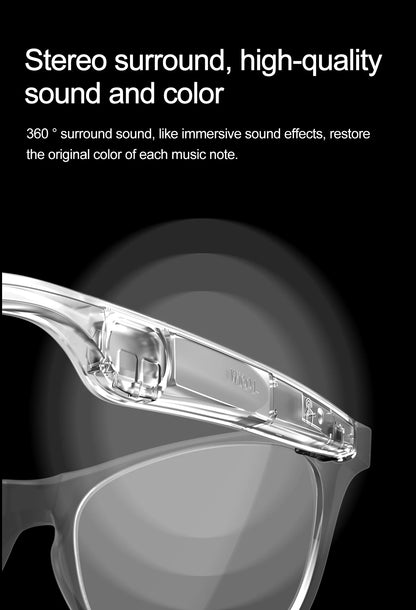 Smart Glasses Camera Remote Shoot Bluetooth Call Music Stereo Mic Men Touch Sunglasses AI Voice Assistant For Android IOS Phone