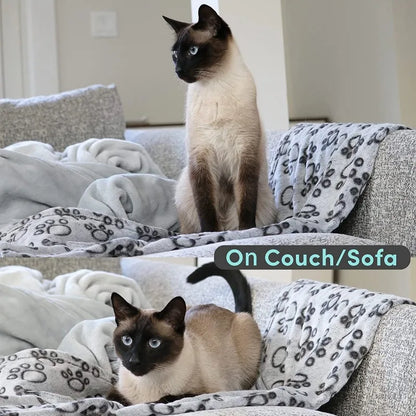 Flannel Pet Sleeping Blanket Soft Fluffy Dog Blanket Warm Breathable Cat Cover Blanket Comfortable Dog Cat Sleeping Sheet Mat