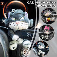 Cute Cat Plush Doll Creative Gift Car Windshield Wiper Decorations Home Decoration Accessories Home Desk Ornament
