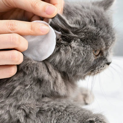 Pet Eye & Ear Cleaning Wipes for Dogs & Cats – Safe & Soft