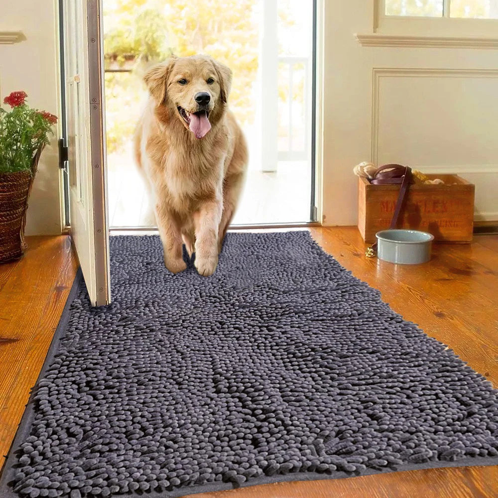 Dog Door Mat Easy To Clean Pet Paws Rug Carpet Washable Absorbent Dogs Diapers Pads Soft Cushion For Small Large Dogs