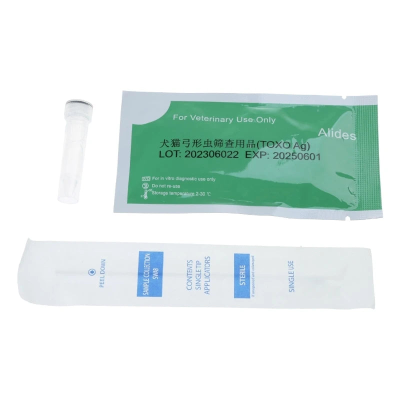CPV-CDV-FPV-TOXO-CCV Test for Dogs or Cats Test Kits for Detecting Harmful Internal Parasites and Worm in Your Pet