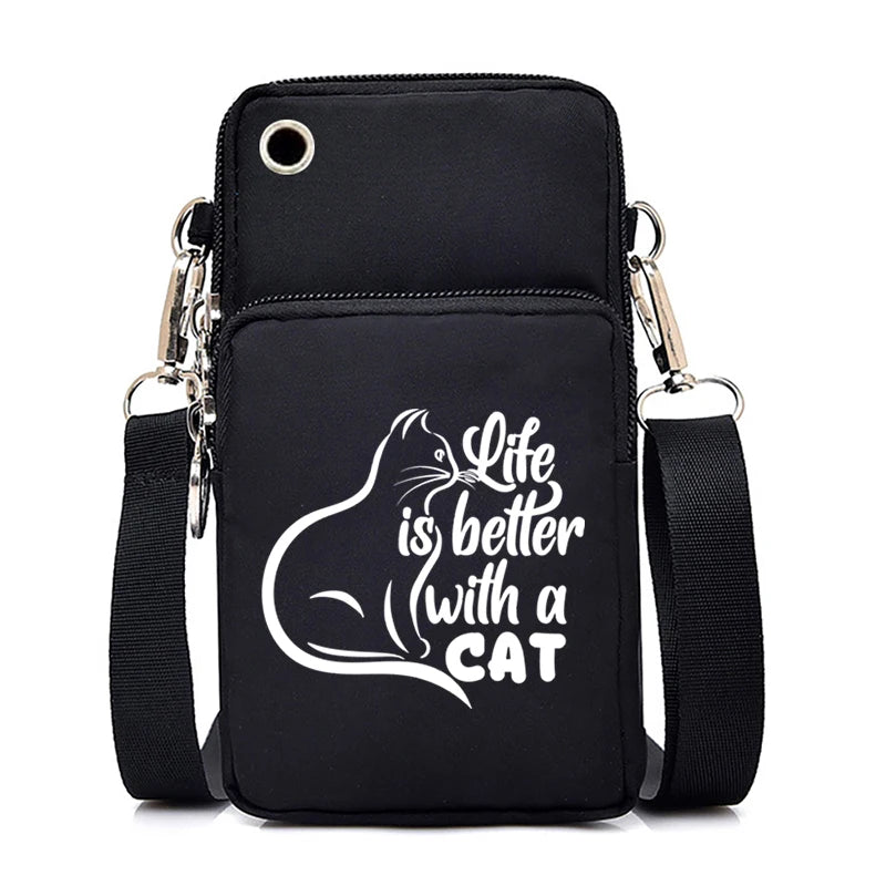 Women Luminous Messenger Bag Animal Lovers Hanging Neck Purse