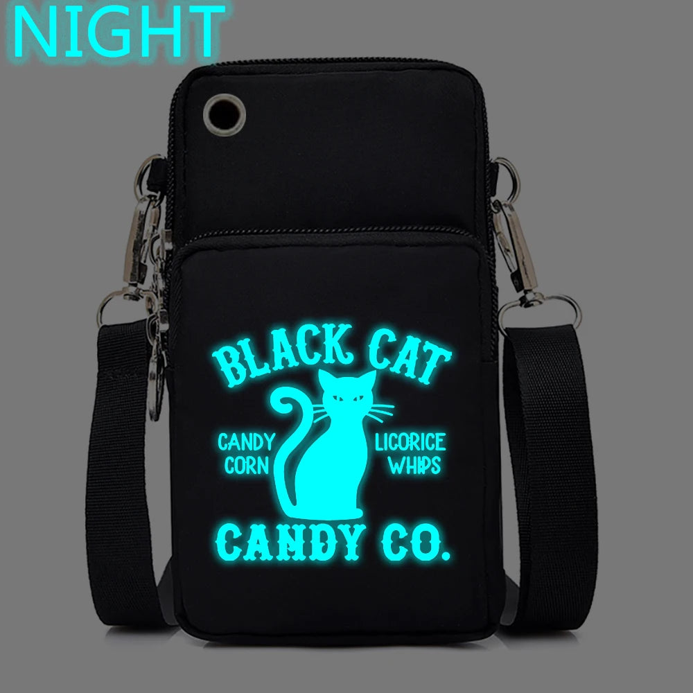 Women Luminous Messenger Bag Animal Lovers Hanging Neck Purse