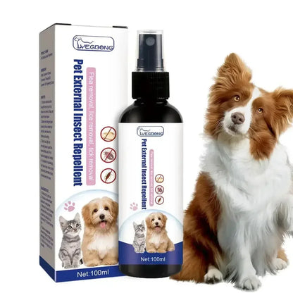 Pet Dog Cat Anti Flea Drops 100ml Insectcide Flea Lice Insect Remover Spray Flea And Tick Concentrate Formula Pet Flea Remover