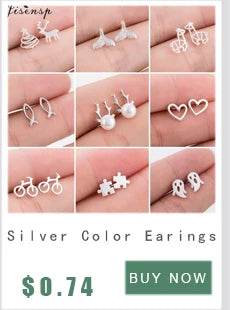 Stainless Steel Origami Cat Necklaces Lovely Animal Kitten Jewelry Cat on the Moon Pendant Necklace Women Bijoux Collane