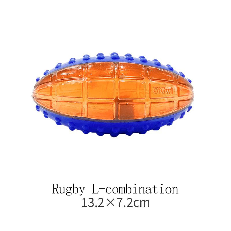 Interactive Dog Ball Pet Toys G-Ball Series Squeaky 2.5' Bouncy Assorted Colors for Small/Medium Dogs