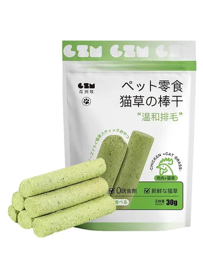 貓草棒貓草咀嚼棒天然牙齒清潔劑去除排骨幼貓寵物零食牙齒護理幼貓口腔健康