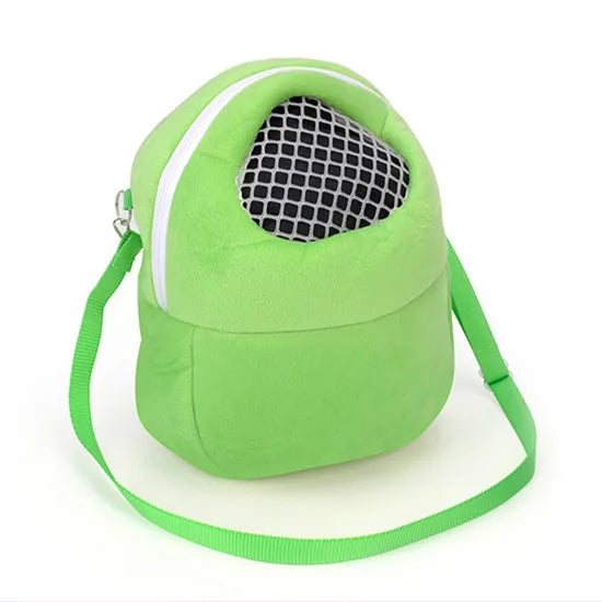 NEW Small Pet Carrier Rabbit Cage Hamster Chinchilla Travel Warm Bags Guinea Pig Carry Pouch Bag Breathable Pet Cage Rat Leash