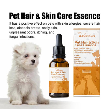 Pet Hair Care Essence Cat Hair Softening Moisturizing Dog Coat Conditioner Itch Relief Deodorizer Anti Flea Dog Hair Care Cream