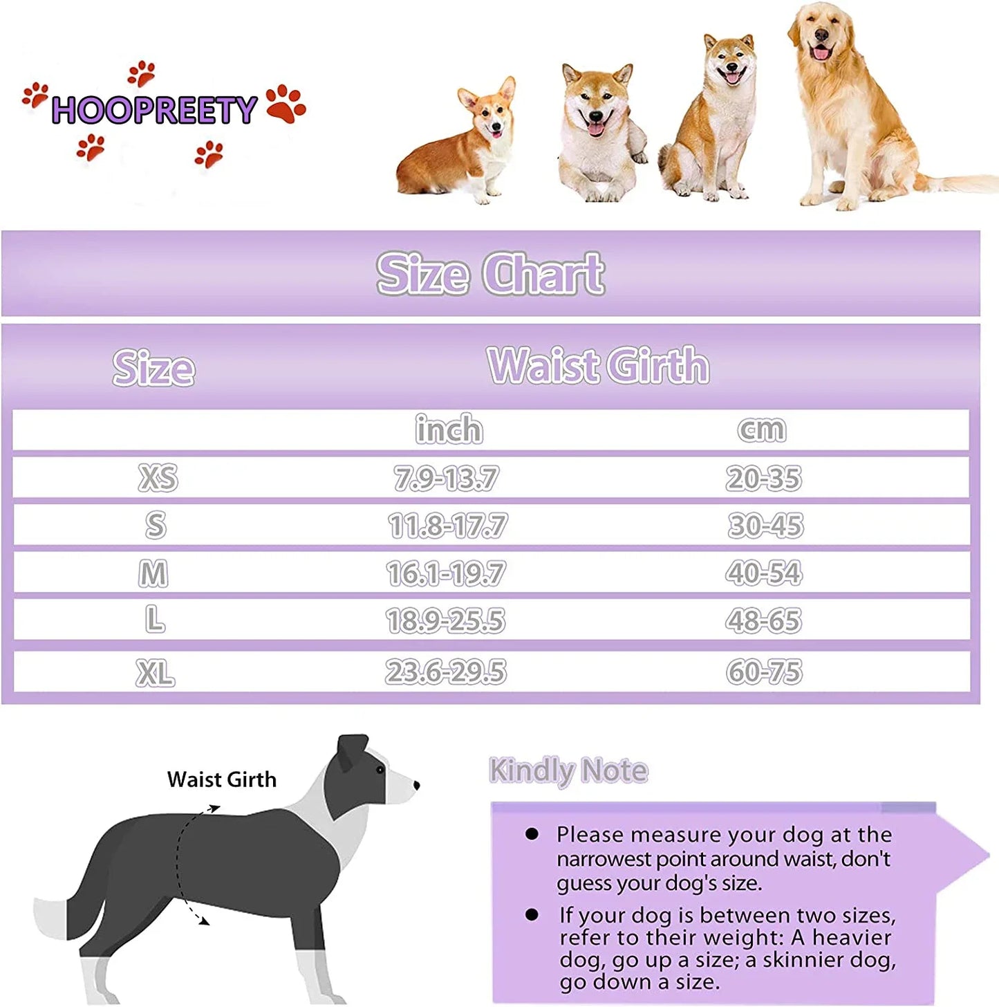 Reusable Female Dog Diapers – Washable, Absorbent & Leakproof