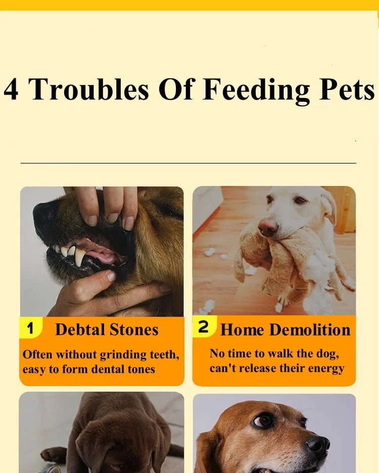 [2024]3Bags Multiple flavors of dog snacks bite resistant clean teeth chicken duck meat Dogs training reward Pet Dry Food