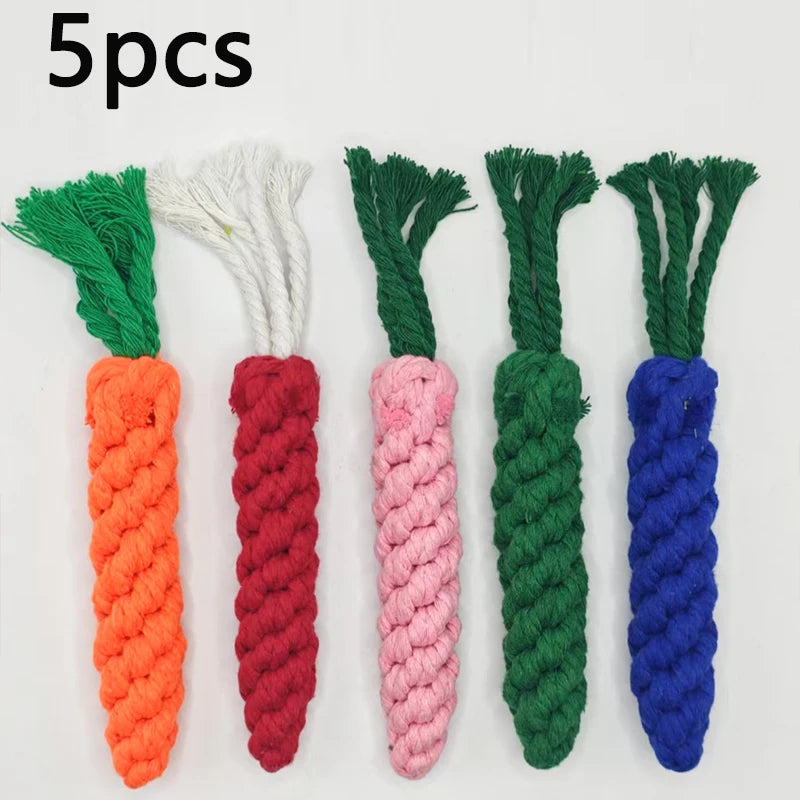 Wint Dog Cotton Rope For Relieving Boredom Grinding Toys Iarge And Medium-Sized Puppy Toys Dog nteractive Anti Bite Tug of War