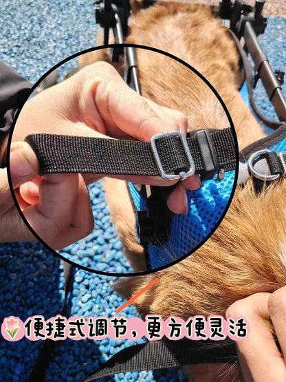 Pet Wheelchair Dog Wheelchair Hind Limb Paralysis Disabled Elderly Pet Scooter Dog Rehabilitation Walking Assist Vehicle