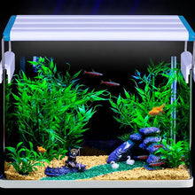 魚缸LED燈超薄魚缸水生植物生長照明防水明亮夾燈藍色LED 18-75公分 適用於植物 220v