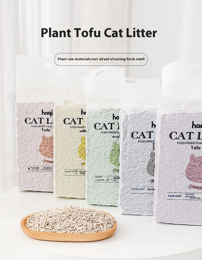 Original Tofu Cat Litter 6L Green Tea Mixed Plant Cat Litter Pet