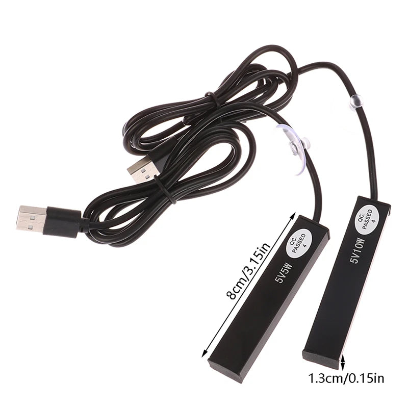 1Pc 5/10W Mini Aquarium Heater USB Charging For Small Fish Tank Heater Energy Saving Over Temperature Protection Accessories