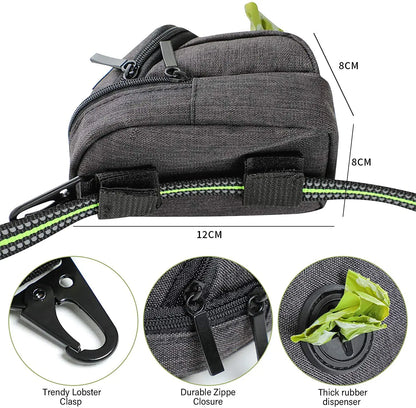 Portable Dog Treat Pouch & Poop Bag Dispenser for Training
