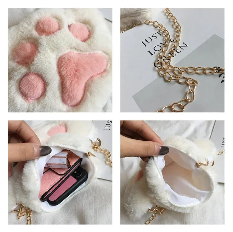 Japanese Style Kawaii Bag Women Cartoon Plush Shoulder Bag for Women 2022 New Crossbody Bag Small Phone&Purse Bag Bolsa Feminina