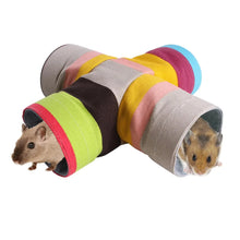 Guinea Pig Tunnels Collapsible Toy for Dwarf Hamster Mice Gerbil Rat