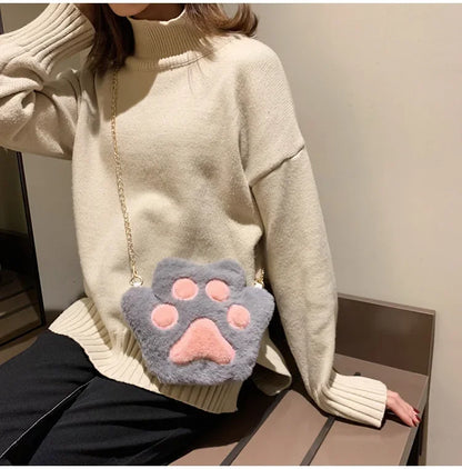 Japanese Style Kawaii Bag Women Cartoon Plush Shoulder Bag for Women 2022 New Crossbody Bag Small Phone&Purse Bag Bolsa Feminina