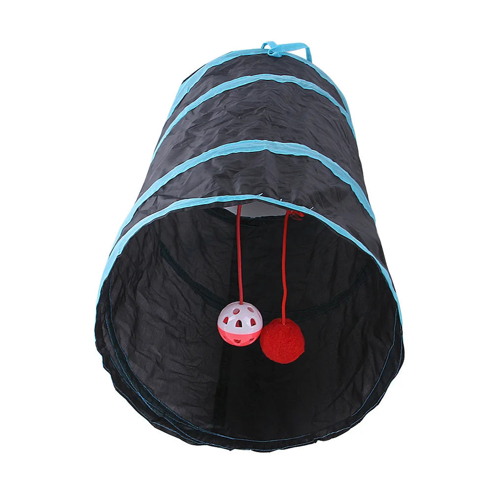 Cat Tunnel Pet Supplies Cat S T Pass Play Tunnel Foldable Cat Tunnel Cat Toy Breathable Drill Barrel for Indoor loud paper