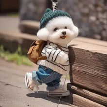 Dog Shaped Pendant Car Hanging Decoration Realistic Easy To Hang Acrylic Christmas Decoration Auto Rearview Mirror Ornament