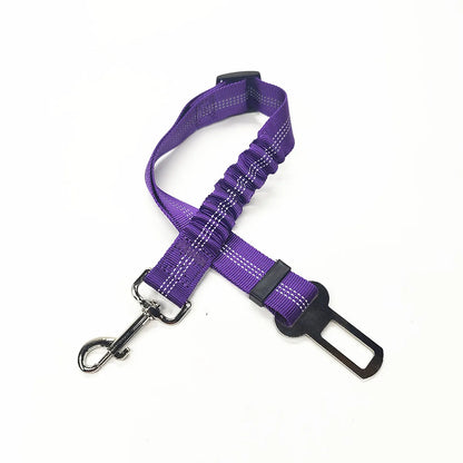 Pet Dog Car Seat Belt Retractable Buffer Elastic Reflective Safety Traction Rope Dog Leash Harness Dogs Dog Accessories Supplies