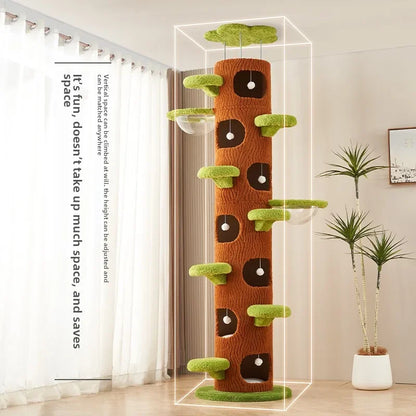 Cat climbing frame nest, cat tree integration, non-solid wood Tongtian pillar, fram toys products