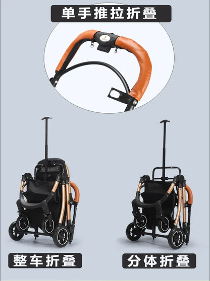 Foldable Lightweight Pet Cart for Cats & Small Dogs