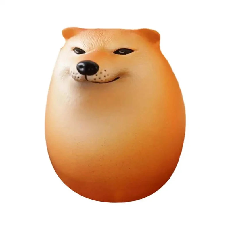 1PCS Creative Shiba Inu Realistic Egg Shape PVC Desk Decor Dog & Egg Union Decorations For Home Offices Fun