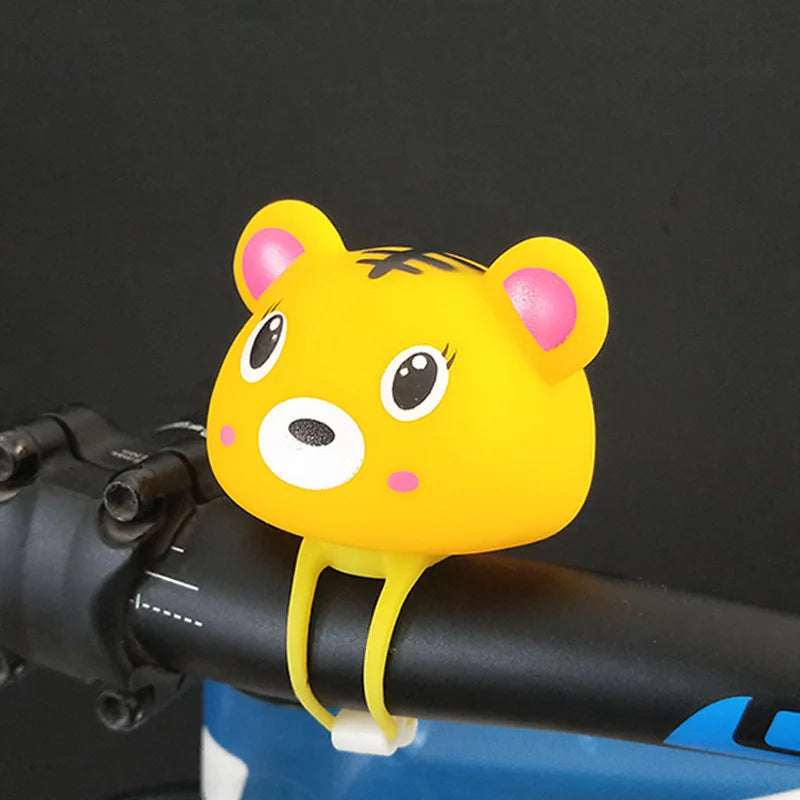 Cute Rubber Bicycle Bell Cartoon Animal Small Hamster Tricycle Scooter Handlebar Air Horn Ring Children's Balance Car Decoration