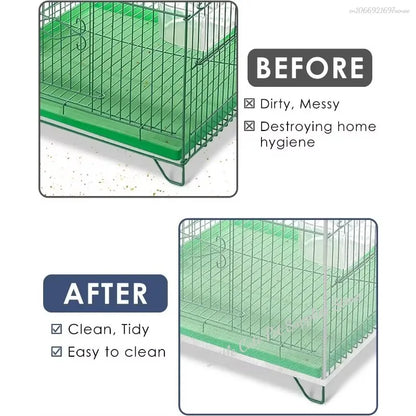 Mesh Bird Cage Cover Shell Skirt Net Easy Cleaning Catcher Guard Bird Cage Stretchy Mesh Parrot Bird Cage Net Jaula Para Pajaros