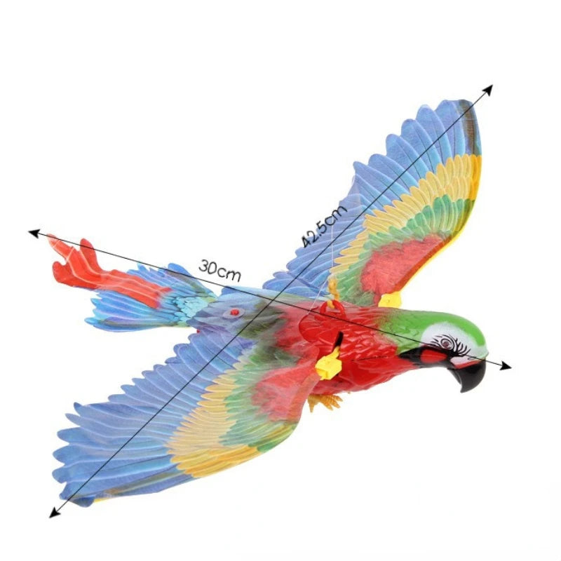 NONOR Cat Interactive Toys Simulation Bird Electric Hanging Eagle Flying Bird Cat Teasering Play Cat Stick Scratch Rope Pet Toys
