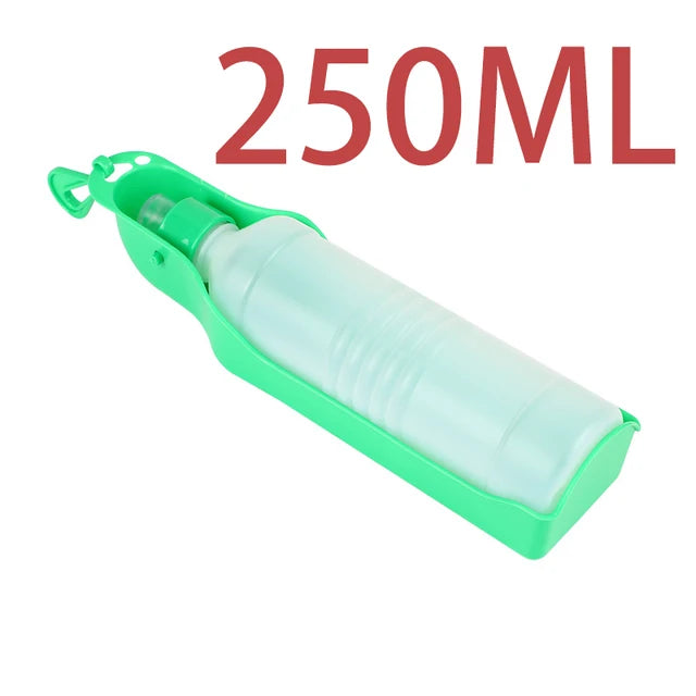 500ML Dog Water Bottle Folding Drinker Plastic Portable Water Bottle Pets Outdoor Travel Drinking Water Feeder Bowl for Dogs