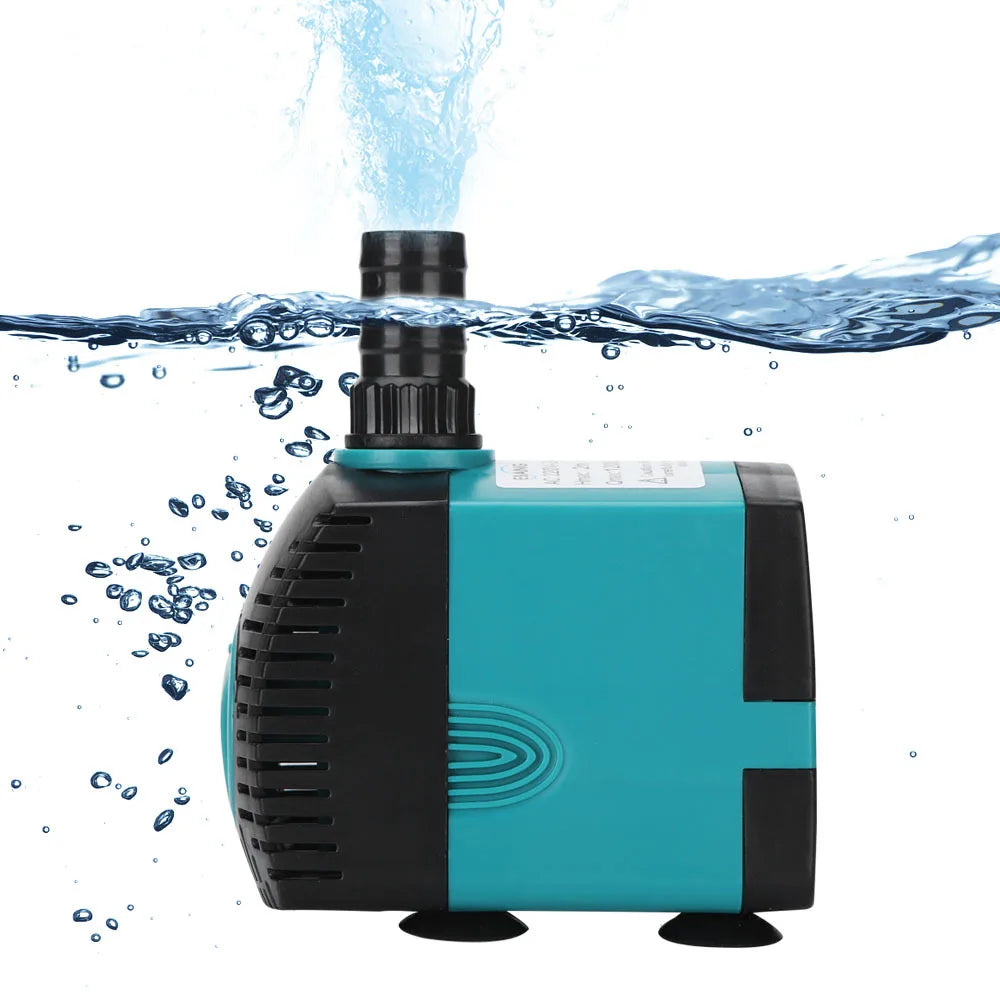 Ultra-Quiet 3-60W Submersible Water Fountain Pump Filter Fish Pond Aquarium Water Pump Tank Fountain EU US 220V-240V