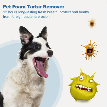 Pet Tartar Remover Natural Plaques Remover For Dogs Cats Freshen Breath Foam For Dogs Cats Support Healthy Gums Pet Care Product