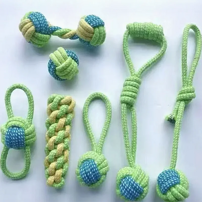 Wint Dog Cotton Rope For Relieving Boredom Grinding Toys Iarge And Medium-Sized Puppy Toys Dog nteractive Anti Bite Tug of War