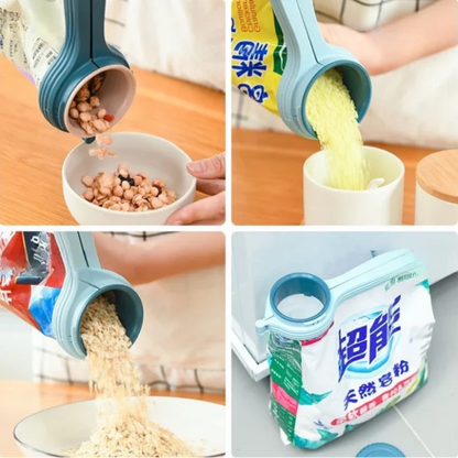 Multi-functional Sealing Clip Pet Food Closure Clip Food Bag Sealing Clip Large Diameter Outlet Sealer Snack Powder Preservation