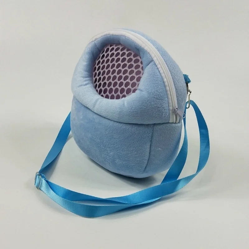 NEW Small Pet Carrier Rabbit Cage Hamster Chinchilla Travel Warm Bags Guinea Pig Carry Pouch Bag Breathable Pet Cage Rat Leash