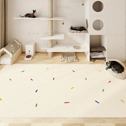 ペット用ゴミ箱 PVC防水・尿パッド付き犬用フェンス 犬小屋 滑り止めプラスチックカーペット 掃除不要