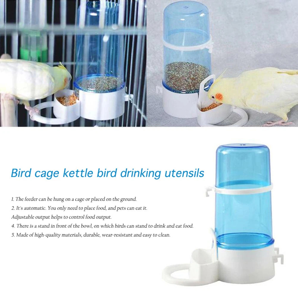 Bird Water Drinker Feeder Container Automatic Birdcage Water Bottle Squirrel Parrot Water Dispenser Bird Food Box Birds Supplies