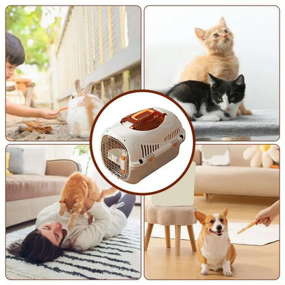 Portable Cat Cage Car Transport Carry Cage Car Transport Carry Cage Cats Pet Travel Carrier Portable Pet Travel Carrier For