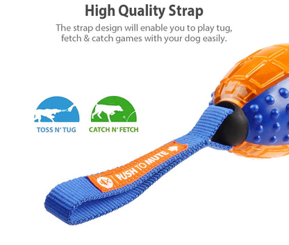 Interactive Dog Ball Pet Toys G-Ball Series Squeaky 2.5' Bouncy Assorted Colors for Small/Medium Dogs
