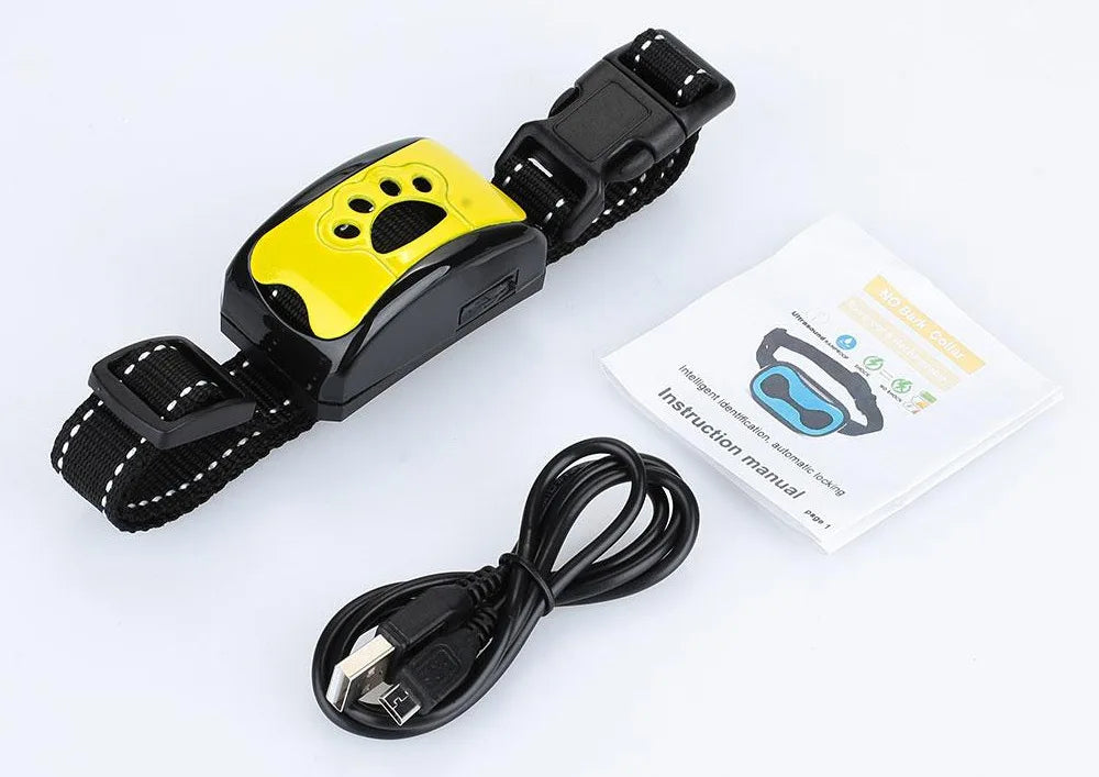 Dog Training Collar Anti-barking Collar Automatic Anti Bark Dog Bark Collar 2 Modes Adjustable Dog Bark Stopper Collar for Dogs