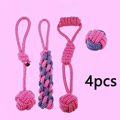Wint Dog Cotton Rope For Relieving Boredom Grinding Toys Iarge And Medium-Sized Puppy Toys Dog nteractive Anti Bite Tug of War