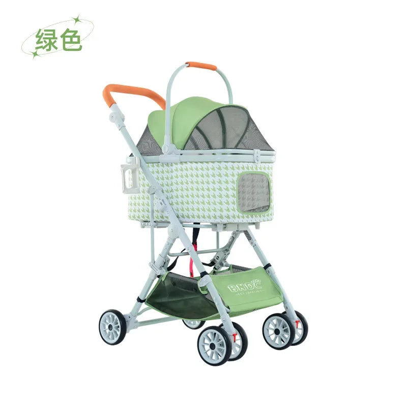 Detachable Pet Cart Detachable One Car Three-purpose Universal Pet Cart for Cats and Dogs